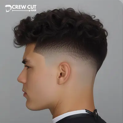 Drop fade and low fade variations of blowout low taper fade curly hair