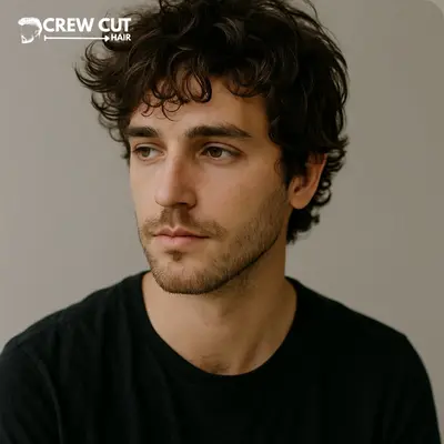 Loose Curls Medium Messy Mens Curly Hairstyles