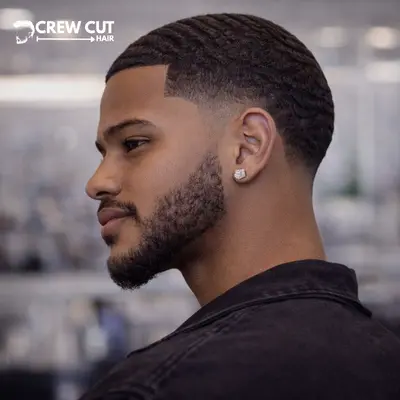 Low Burst Fade Black Men