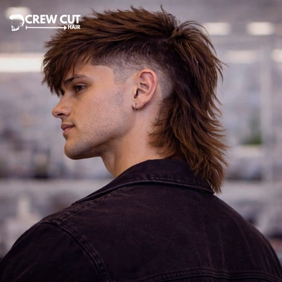 Low Burst Fade Straight Hair