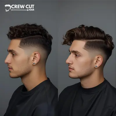 Low Taper Fade Curly Hair Short vs Long