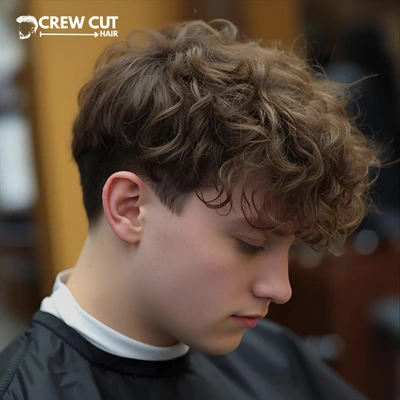 Low Taper Fade Fluffy Hair Curly And Wavy