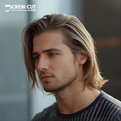 Low Taper Fade Straight Hair Long (Long Top)