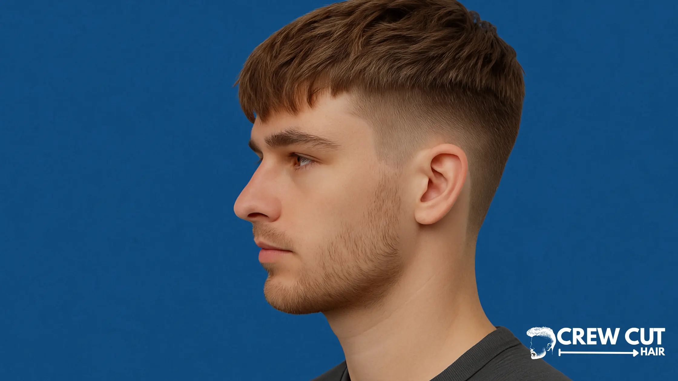 Low Taper Fade Textured Fringe