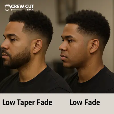 Low Taper Fade vs Other Fades on Black Hair