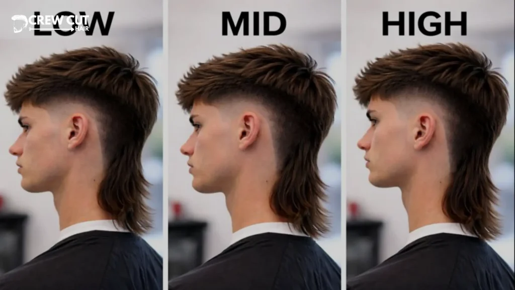 Low vs Mid vs High Burst Fade Mullet