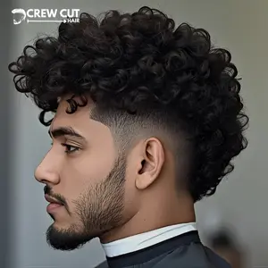 Medium Blowout Low Taper Fade Curly Hair For Hispanic Men