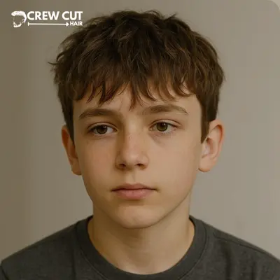 Messy Fringe Haircut for Boys