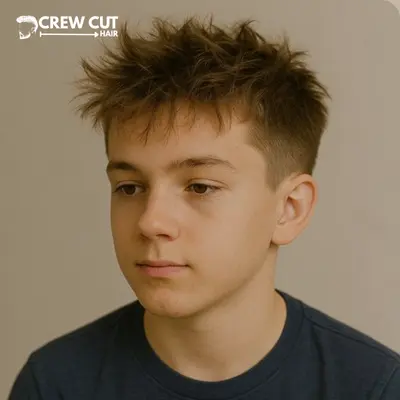 Messy Hair Boys with Taper Sides