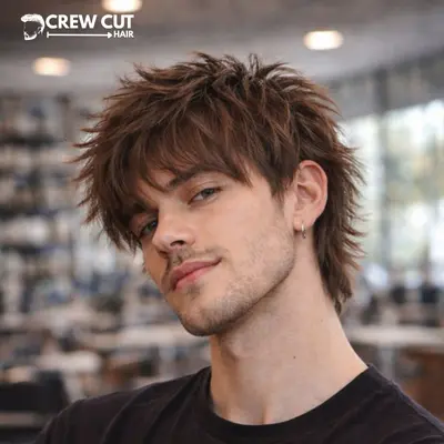 Messy Short Wolf Cut Men