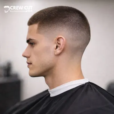 Mid Burst Fade Buzz Cut