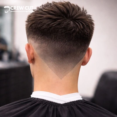 Mid Burst Fade with V