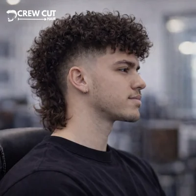 Mohawk burst fade haircut