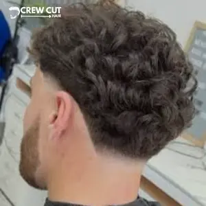 Short Curly Blowout Low Taper Fade Curly Hair For Men