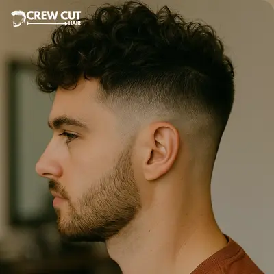 Short/Medium Messy Mens Curly Hairstyles