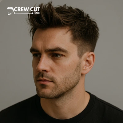 Short Messy Quiff for Straight Hair