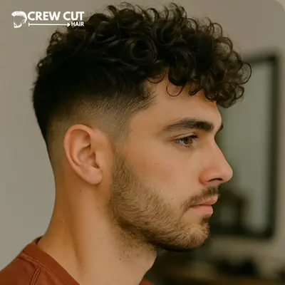 Short Sides Medium Messy Mens Curly Hairstyles