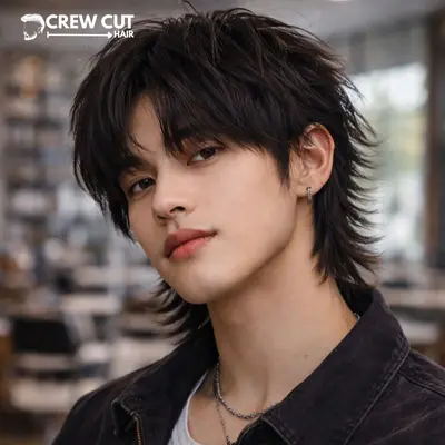 Short Wolf Cuts Men Korean