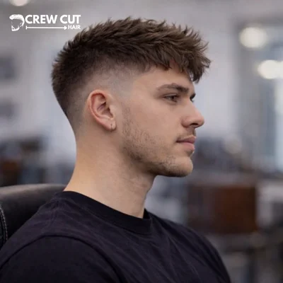 Short burst fade haircut for easy upkeep