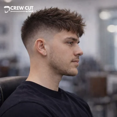 Skin burst fade haircut for high contrast