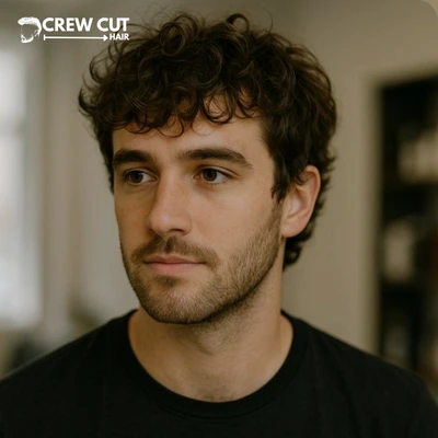 Thick Medium Messy Mens Curly Hairstyles