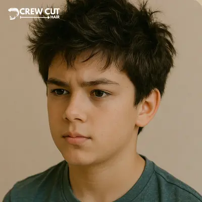 Thick Messy Hair for Boys