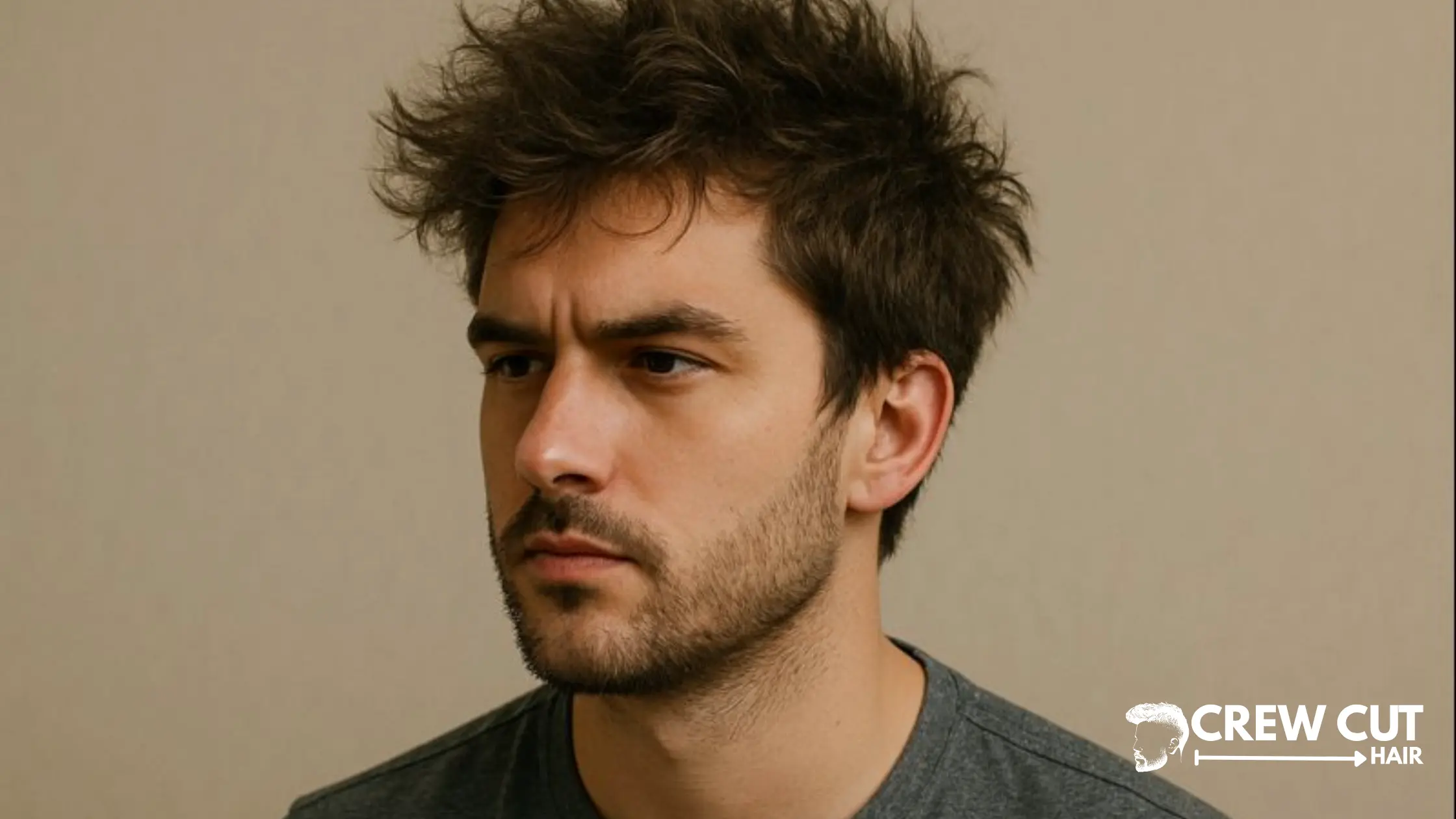 Thick Messy Hairstyles for Men Stop Puff Fast | crewcuthair