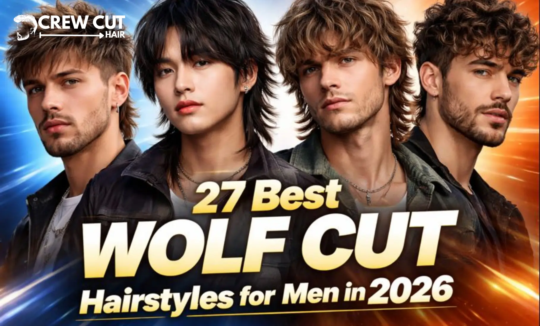 Best 27 Wolf Cut Men Hairstyles for 2026 | CrewCutHair