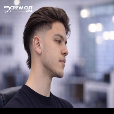 Burst fade buzz cut for straight hair