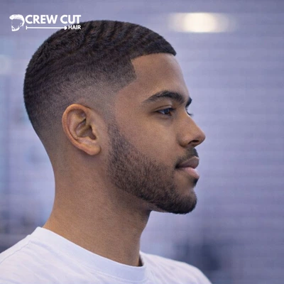 Burst fade buzz cut for waves