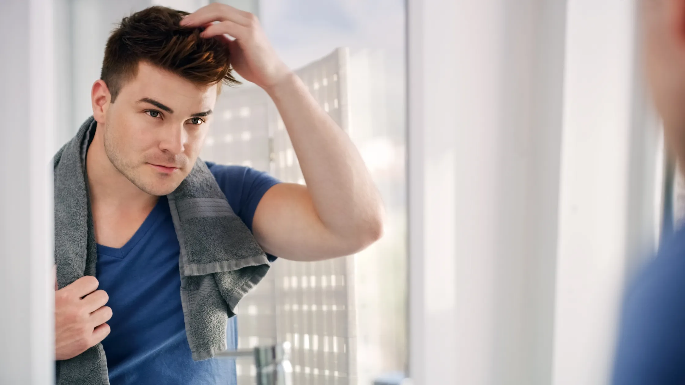 Before and after haircut transformation short vs long hair